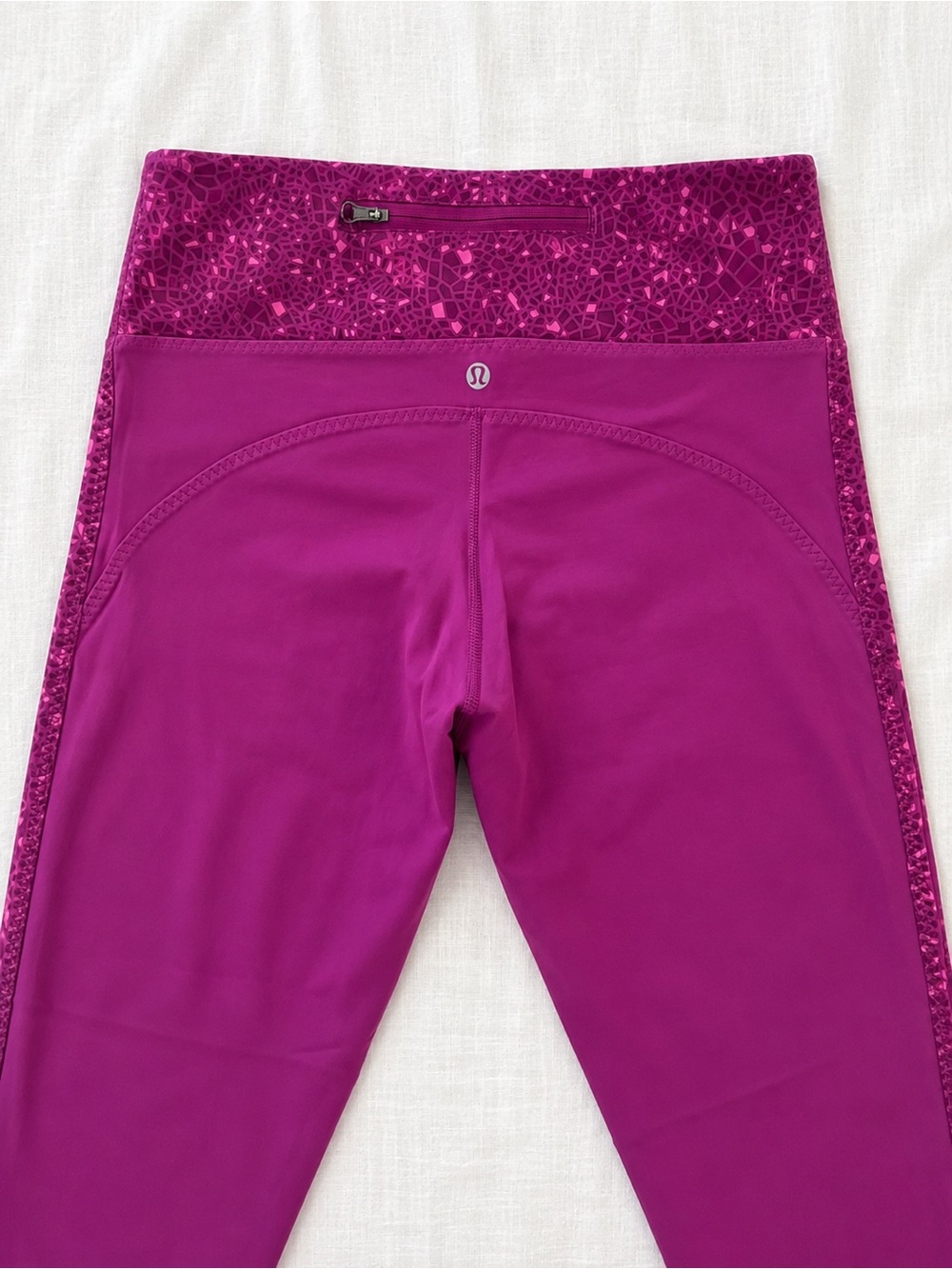 lululemon athletica Purple Leggings with Mosaic Waistband